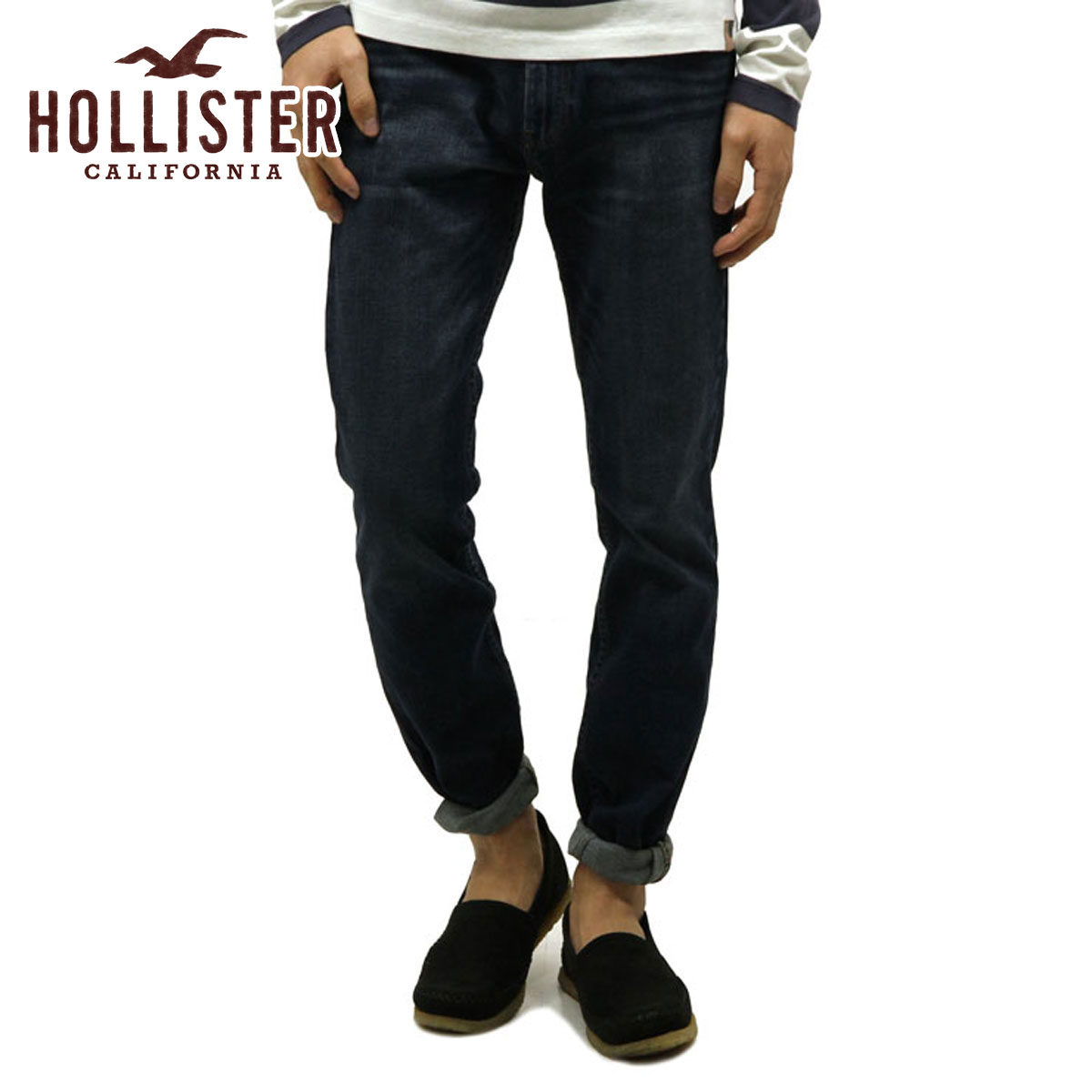 ホリスター ジーンズ メンズ 正規品 HOLLISTER ジーパン Skinny Jeans 331-380-0975-278 父の日 プレゼント ラッピング