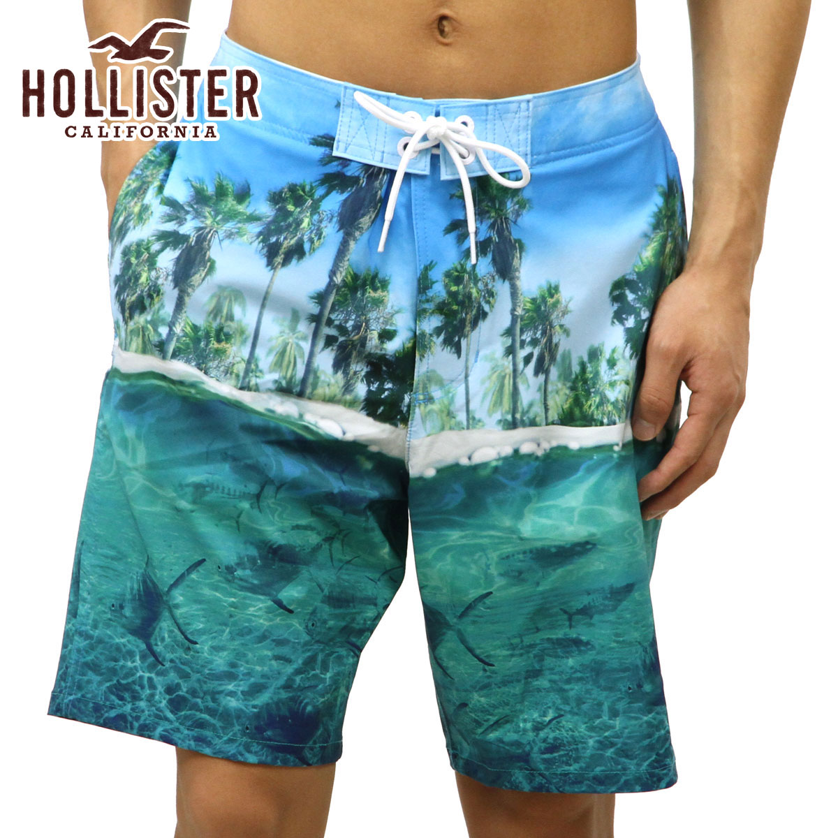 ホリスター 水着 メンズ 正規品 HOLLISTER スイムパンツ Classic Fit Stretch Boardshorts Epic Flex 333-340-0542-216 父の日 プレゼント ラッピング