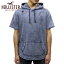 ホリスター HOLLISTER 正規品 メンズ 半袖フリースプルオーバーパーカー Short-Sleeve Ripped Hoodie 322-221-0679-200