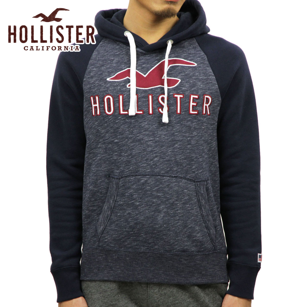 ホリスター ホリスター パーカー メンズ 正規品 HOLLISTER プルオーバーパーカー Logo Graphic Hoodie 322-226-0125-202