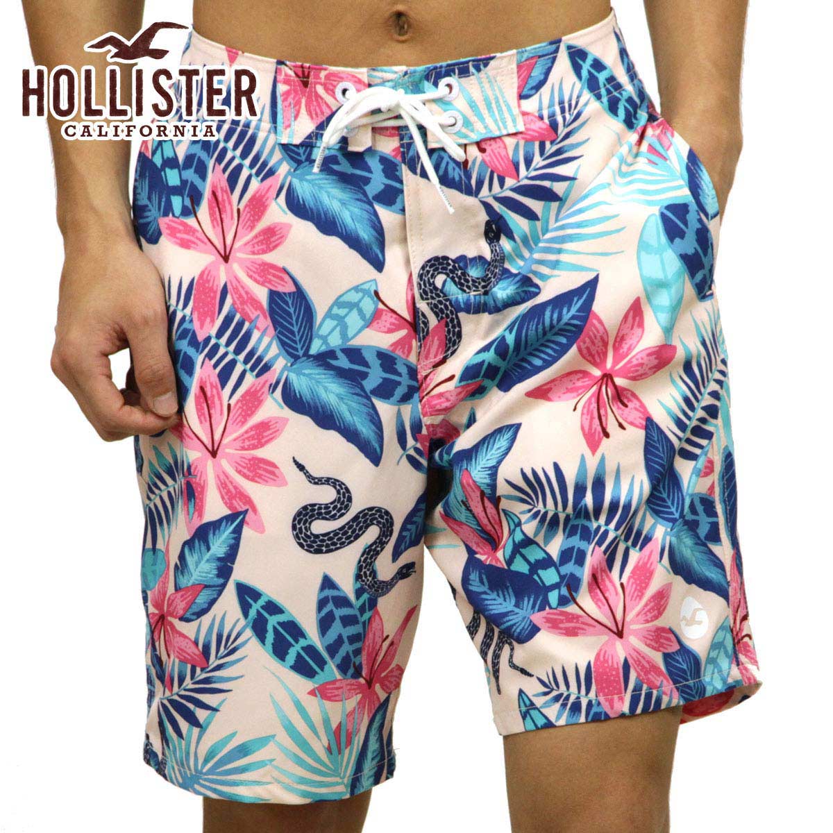 ホリスター 水着 メンズ 正規品 HOLLISTER スイムパンツ Stretch Classic Fit Boardshorts 333-340-0596-606 父の日 プレゼント ラッピング