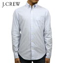 ジェイクルー ジェイクルー シャツ メンズ 正規品 J.CREW 長袖シャツ ボタンダウンシャツ SUNWASHED OXFORD SHIRT IN STRIPE WHITE-BLUE D20S30