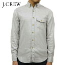 ジェイクルー ジェイクルー シャツ メンズ 正規品 J.CREW 長袖シャツ ボタンダウンシャツ B/D SHIRT IN BRUSHED TWILL グレー D00S20