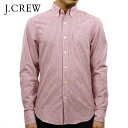 ジェイクルー シャツ メンズ 正規品 J.CREW 長袖シャツ ボタンダウンシャツ SLIM WASHED CHECK SHIRT PINK D20S30