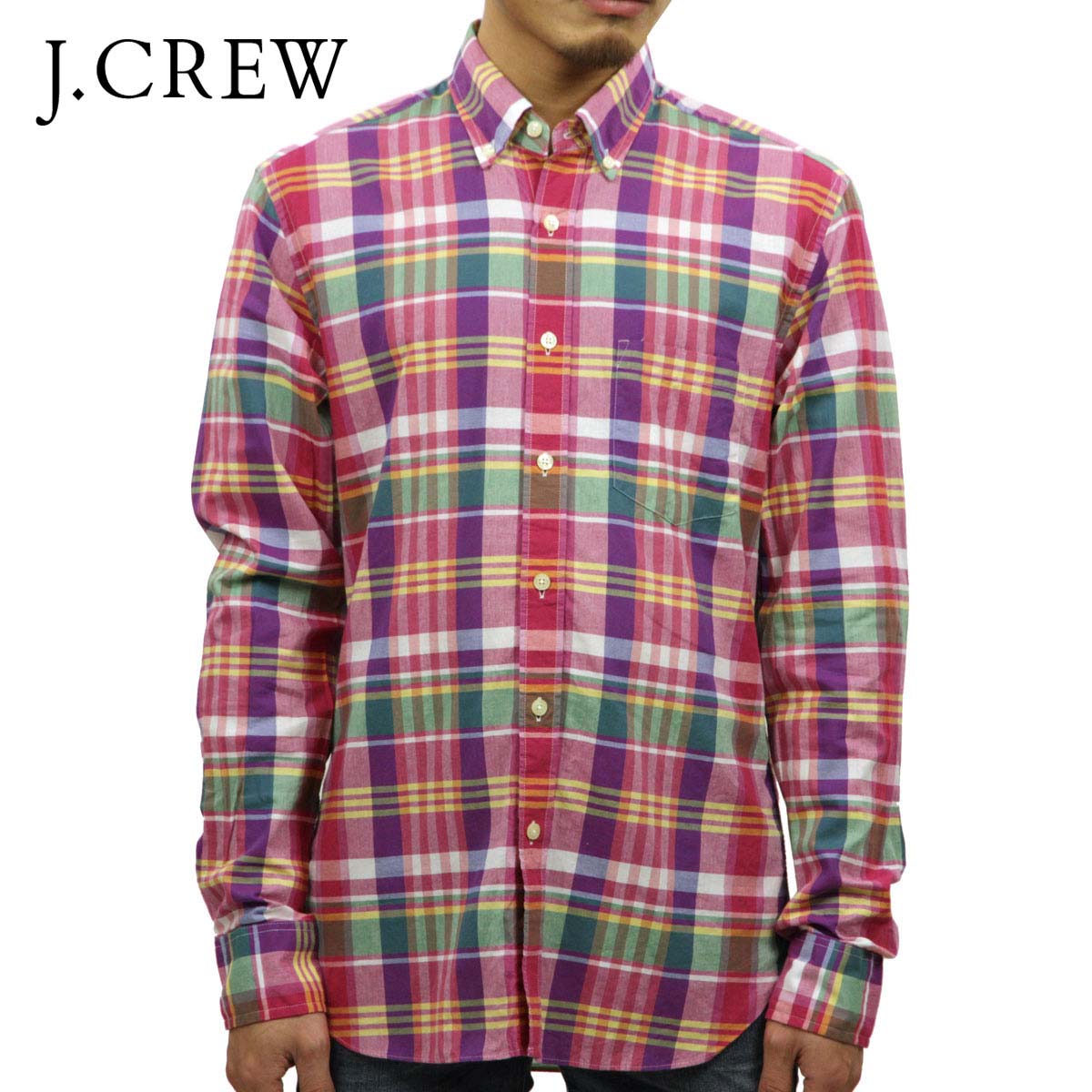 ジェイクルー シャツ メンズ 正規品 J.CREW 長袖シャツ ボタンダウンシャツ SLIM WAS