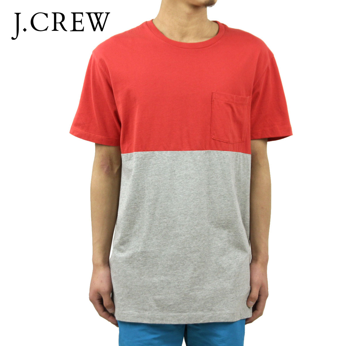  ジェイクルー Tシャツ 正規品 J.CREW 半袖Tシャツ SLIM COLORBLOCK TEE D25S35