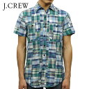 【ポイント10倍 4/24 20:00～4/27 9:59】 ジェイクルー シャツ メンズ 正規品 J.CREW 半袖シャツ SHORT-SLEEVE PATCHWORK IN SUMMER PLAID D20S30