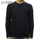 【ポイント10倍 4/24 20:00～4/27 9:59】 ジェイクルー セーター メンズ 正規品 J.CREW FISHERMAN CABLE CREWNECK SWEATER