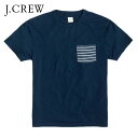 ジェイクルー Tシャツ 正規品 J.CREW 半袖Tシャツ SLIM NAVY-STRIPED POCKET TEE D20S30