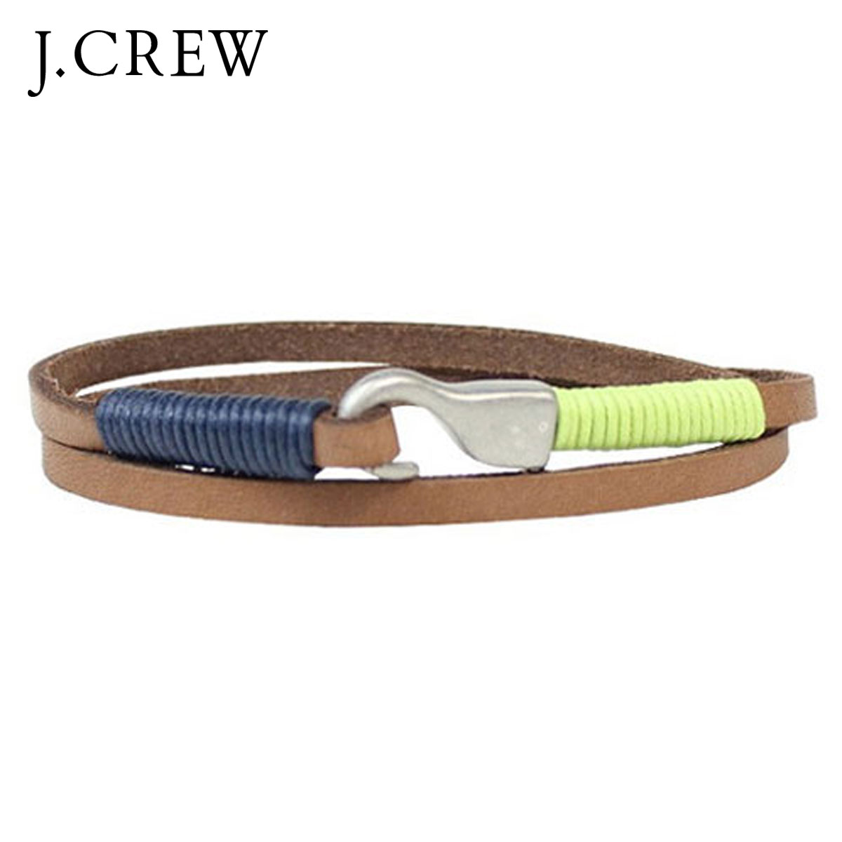 ジェイクルー ブレスレット メンズ 正規品 J.CREW LEATHER HOOK WRAP BRACELET D20S30 父の日 プレゼント ラッピング