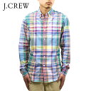 ジェイクルー 30%OFFクーポンセール 【利用期間 4/14 20:00～4/17 9:59】 ジェイクルー シャツ メンズ 正規品 J.CREW 長袖シャツ SUMMER PLAID SHIRT 44917 D00S20