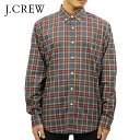 ジェイクルー シャツ メンズ 正規品 J.CREW 長袖シャツ HEATHERED COTTON PLAID SHIRT 47166 D00S20