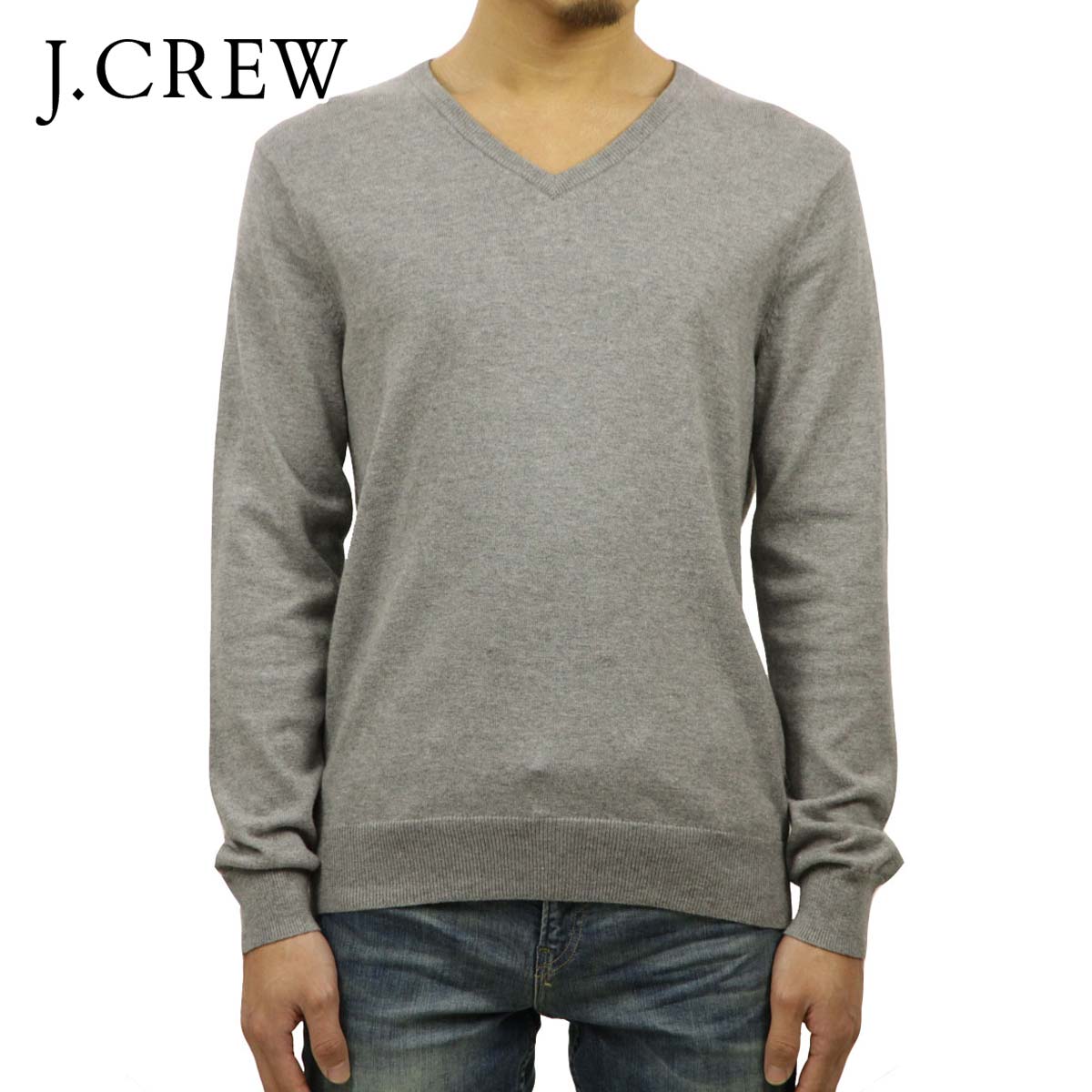 ジェイクルー セーター メンズ 正規品 J.CREW HARBOR COTTON V-NECK SWEATER f4697 D00S20