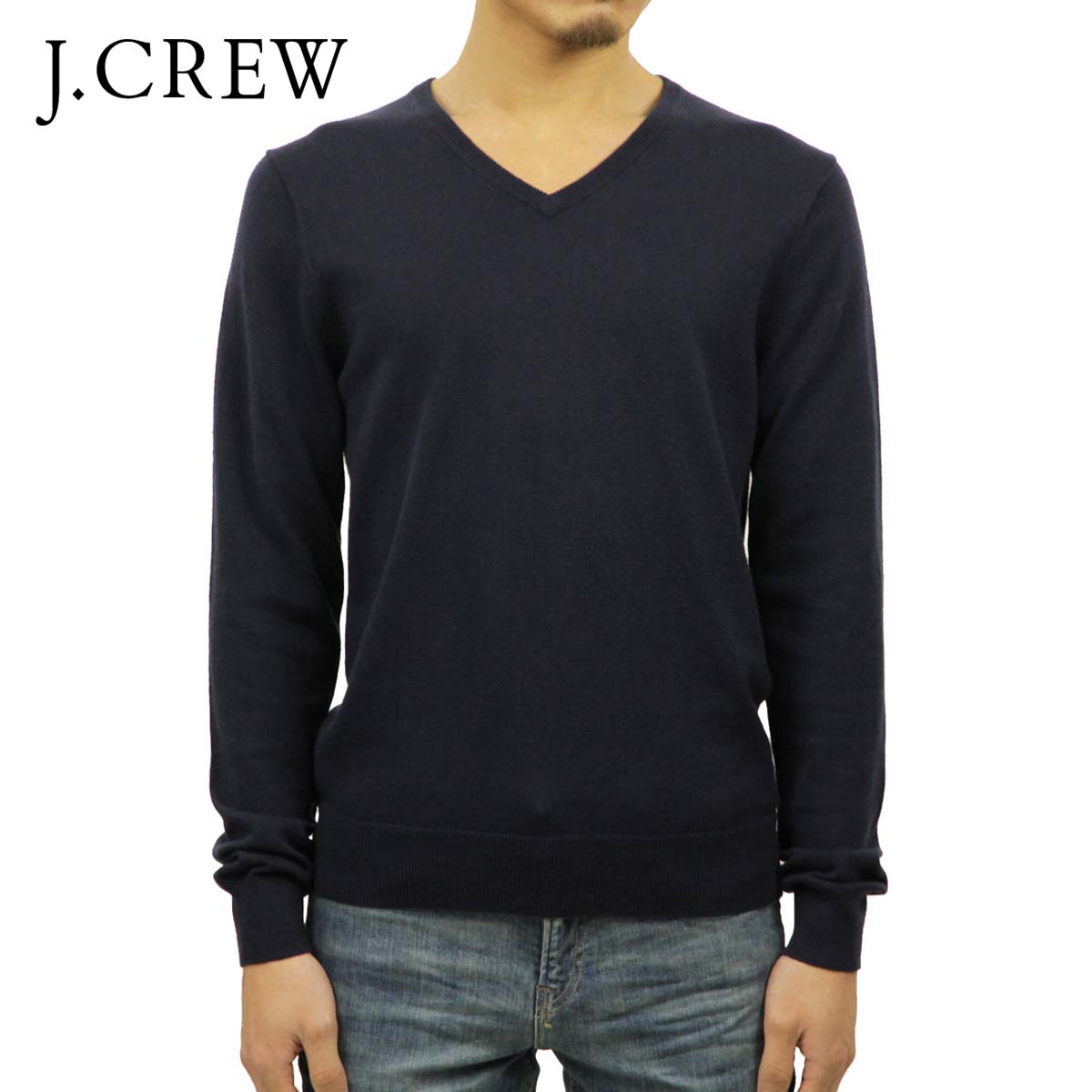 ジェイクルー セーター メンズ 正規品 J.CREW HARBOR COTTON V-NECK SWEATER f4697 D00S20