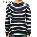 ジェイクルー Tシャツ ロンT メンズ 正規品 J.CREW ボーダー 長袖Tシャツ LONG-SLEEVE DECK-STRIPED TEXTURED COTTON T-SHIRT C7931 VINTAGE NAVY WHITE