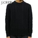 ジェイクルー J.CREW 正規品 メンズ ケーブル編みクルーネックセーター FISHERMAN CABLE CREWNECK SWEATER NAVY G3777