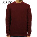 ジェイクルー J.CREW 正規品 メンズ コットンワッフルクルーネックセーター COTTON WAFFLE CREWNECK SWEATER BURGUNDY J7107