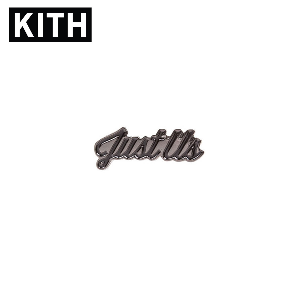 キス KITH 正規品 アクセサリー ピン KITH Classics Just Us Pin - Black D00S15