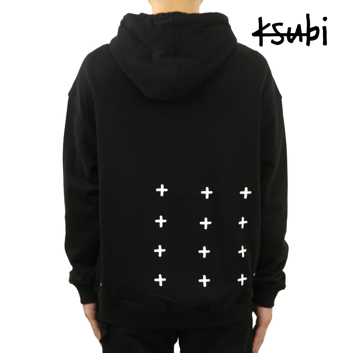 スビ メンズ パーカー 正規販売店 KSUBI バックプリント プルオーバー フーディー 4 X 4 BIGGIE HOODIE JET BLACK 5000006286 BLKKLB