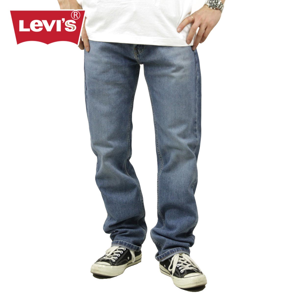 楽天ブランド品セレクトショップ MIXONリーバイス 505 メンズ 正規品 LEVI'S ジーンズ レギュラーフィット ストレート ストレッチ デニム ジーンズ ライト カラー LEVIS 505 REGULAR FIT STRAIGHT STRETCH DENIM JEANS LIGHT COLOR 00505-2224 父の日 プレゼント ラッピング