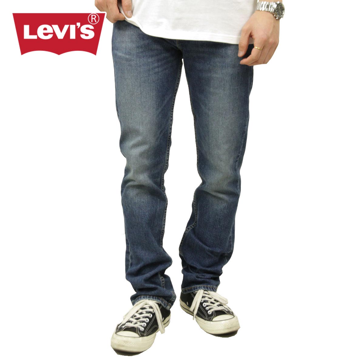 リーバイス 511 メンズ 正規品 LEVI 039 S ジーンズ スリムフィット ストレッチ デニム ジーンズ ミディアム カラ LEVIS 511 SLIM FIT STRETCH DENIM JEANS MID COLOR 04511-4908