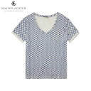 メゾンスコッチ MAISON SCOTCH 正規販売店 レディース 半袖Tシャツ Loose fit Tee with various allover prints. 100230 C D00S20