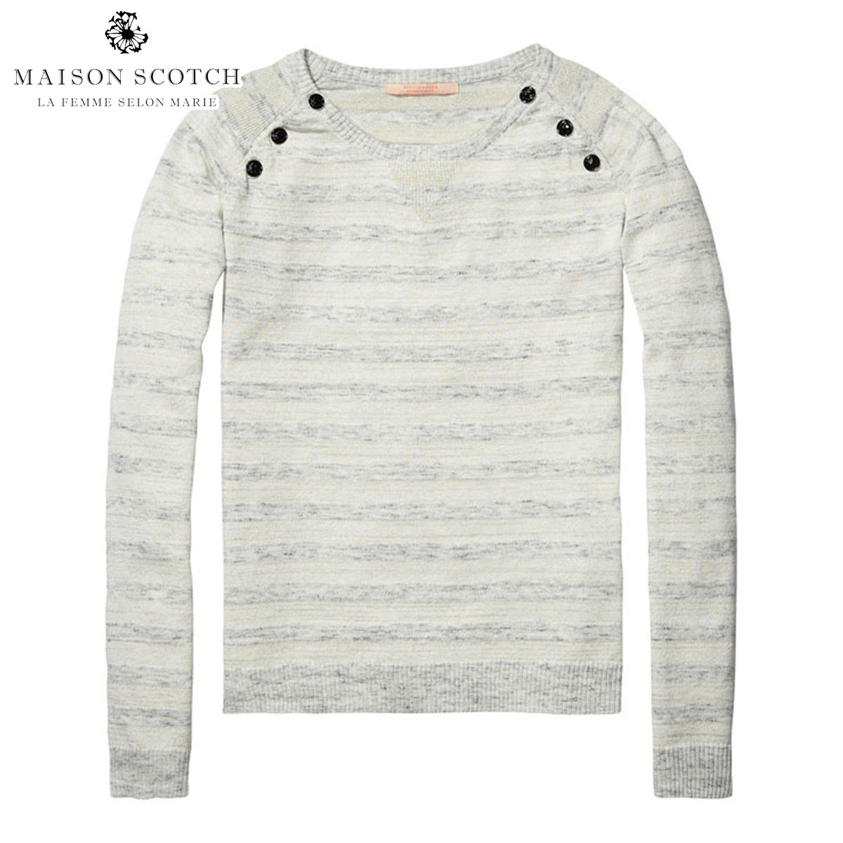 メゾンスコッチ MAISON SCOTCH 正規販売店 レディース フリース Pullover with buttons at shoulder. 100254 17 D00S20