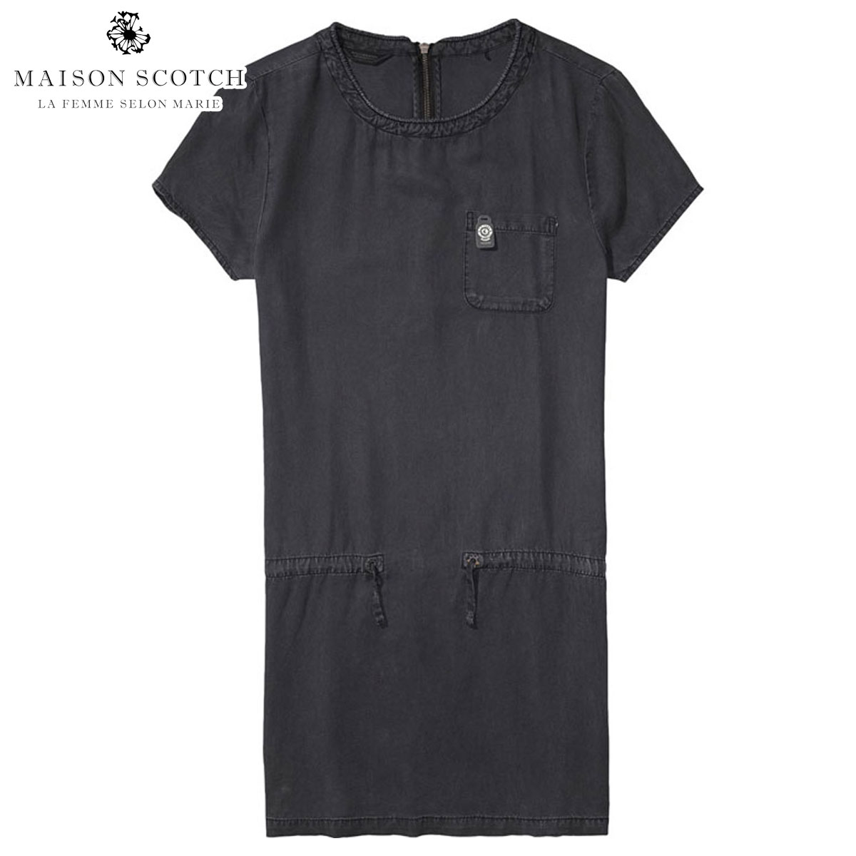 メゾンスコッチ MAISON SCOTCH 正規販売店 レディース ドレス Straight fit dress with zipper at centreback 100265 08 D00S20 クリスマス プレゼント ラッピング