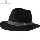 メゾンスコッチ MAISON SCOTCH 正規販売店 レディース 帽子 ハット FELTED HAT 134963 8 BLACK D00S15