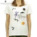 20%OFFN[|Z[  p 4 24 20:00`4 27 9:59  ]XRb` MAISON SCOTCH K̔X fB[X TVc RELAXED FIT OPEN NECK TEE WITH HAND DRAWN ARTWORK 143714 01 54404 OFF WHI