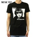 ミュージックティ バンドTシャツ メンズ 正規品 MUSIC TEE フォトT ロックTシャツ 半袖Tシャツ ボブディラン BOB DYLAN LAKE A ROLLING STONE MUSIC TEE