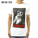 ミュージックティ バンドTシャツ メンズ 正規品 MUSIC TEE フォトT ロックTシャツ 半袖Tシャツ カート・コバーン KURT COBAIN SMOKING BOX PHOTO MUSIC TEE