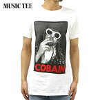 ミュージックティ バンドTシャツ メンズ 正規品 MUSIC TEE フォトT ロックTシャツ 半袖Tシャツ カート・コバーン KURT COBAIN SMOKING BOX PHOTO MUSIC TEE