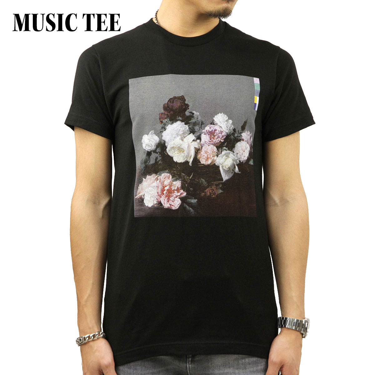 ミュージックティ バンドTシャツ メンズ 正規品 MUSIC TEE フォトT ロックTシャツ 半袖Tシャツ ニュー..