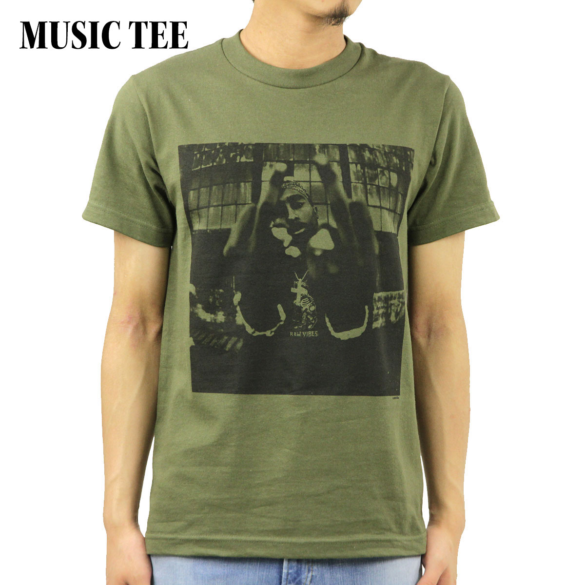 ミュージックティ バンドTシャツ メンズ 正規品 MUSIC TEE フォトT ロックTシャツ 半袖Tシャツ トゥー..