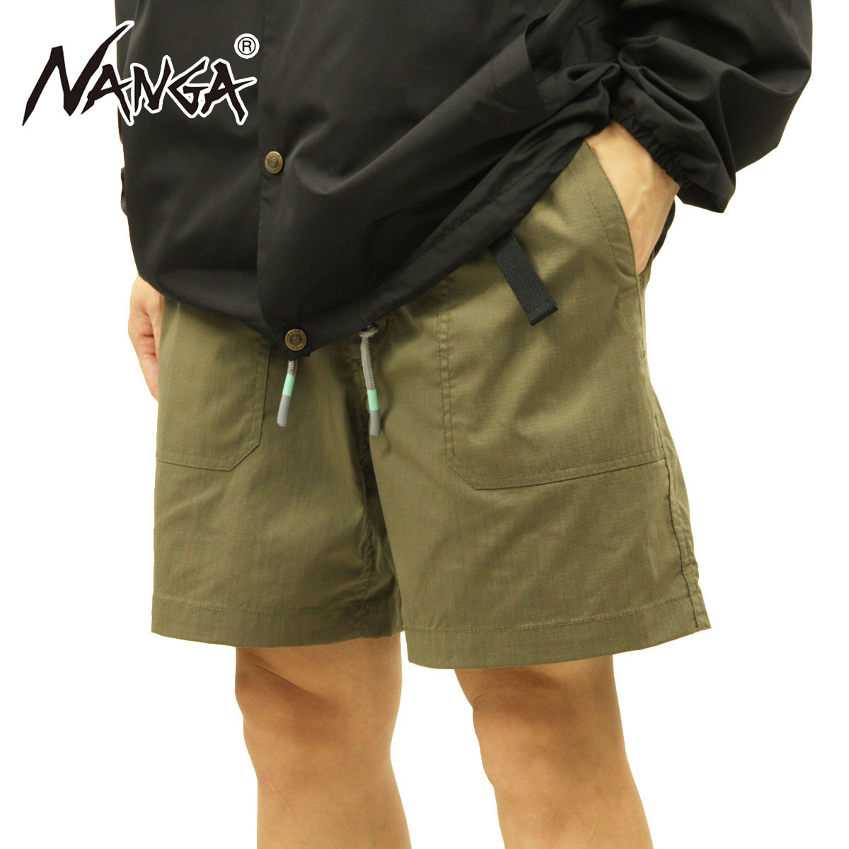 ナンガ ボトムス メンズ 正規販売店 NANGA ショートパンツ ナイロンショートパンツ HINOC RIPSTOP FIELD SHORTS NW2421-1I208-A ARMY GREENのサムネイル