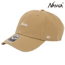 ナンガ メンズ レディース キャップ 正規販売店 NANGA ロゴ コットンキャップ NANGA×47 COTTON CAP N2502-3A100Z KHA KHAKI