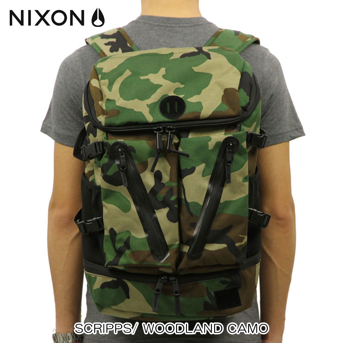 jN\ NIXON K̔X obO SCRIPPS/ WOODLAND CAMO NC26051253-00 D00S20 ̓ v[g bsO