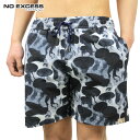 ノーエクセス NO EXCESS 正規販売店 メンズ スイムパンツ Swimshort, printed cotton nylon, big jellyfish 740302 17 D00S20