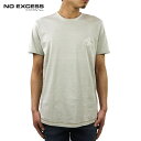 ノーエクセス Tシャツ 正規販売店 NO EXCESS 半袖Tシャツ ACID WASHED WIDE R-NECK TEE 340211 01