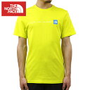 ノースフェイス Tシャツ メンズ 正規品 THE NORTH FACE 半袖Tシャツ ロゴ 海外限定 SHORT SLEEVE NEVER STOP EXPLORING TEE NF0A7X1M SULPHUR SPRING GREEN