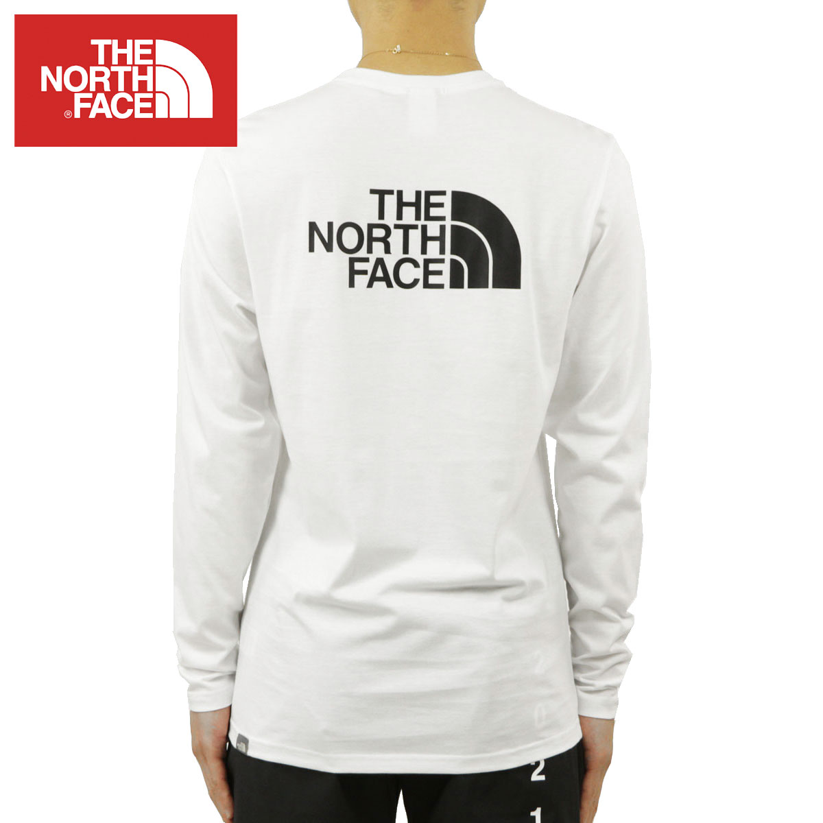 楽天ブランド品セレクトショップ MIXONノースフェイス Tシャツ メンズ 正規品 THE NORTH FACE 長袖Tシャツ M LONG SLEEVE EASY TEE NF0A2TX1 TNF WHITE 父の日 プレゼント ラッピング