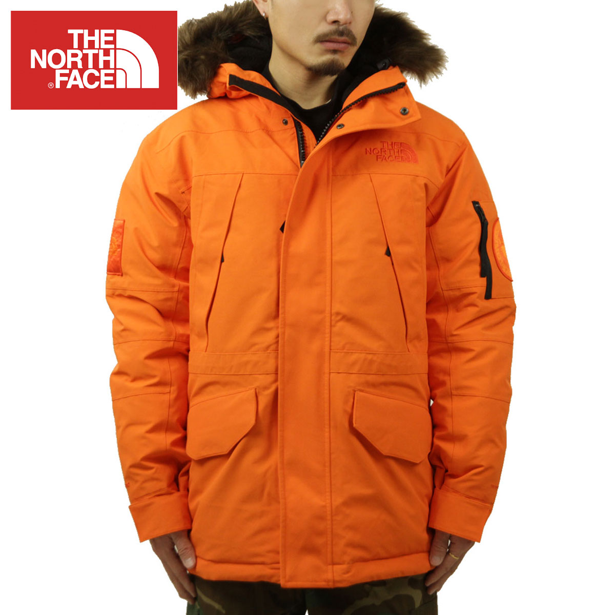 ノースフェイス ダウンジャケット メンズ 正規品 THE NORTH FACE マクマードパーカ アウター M EXPEDITION MCMURDO PARKA NF0A5GFA A6M RED ORANGE