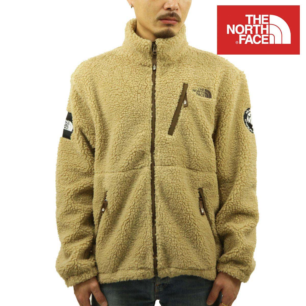 ノースフェイス フリースジャケット メンズ 正規品 THE NORTH FACE アウター リモ ジャケット フリース THE NORTH FACE RIMO FLEEC JACKET NJ4FN50K BEIGE