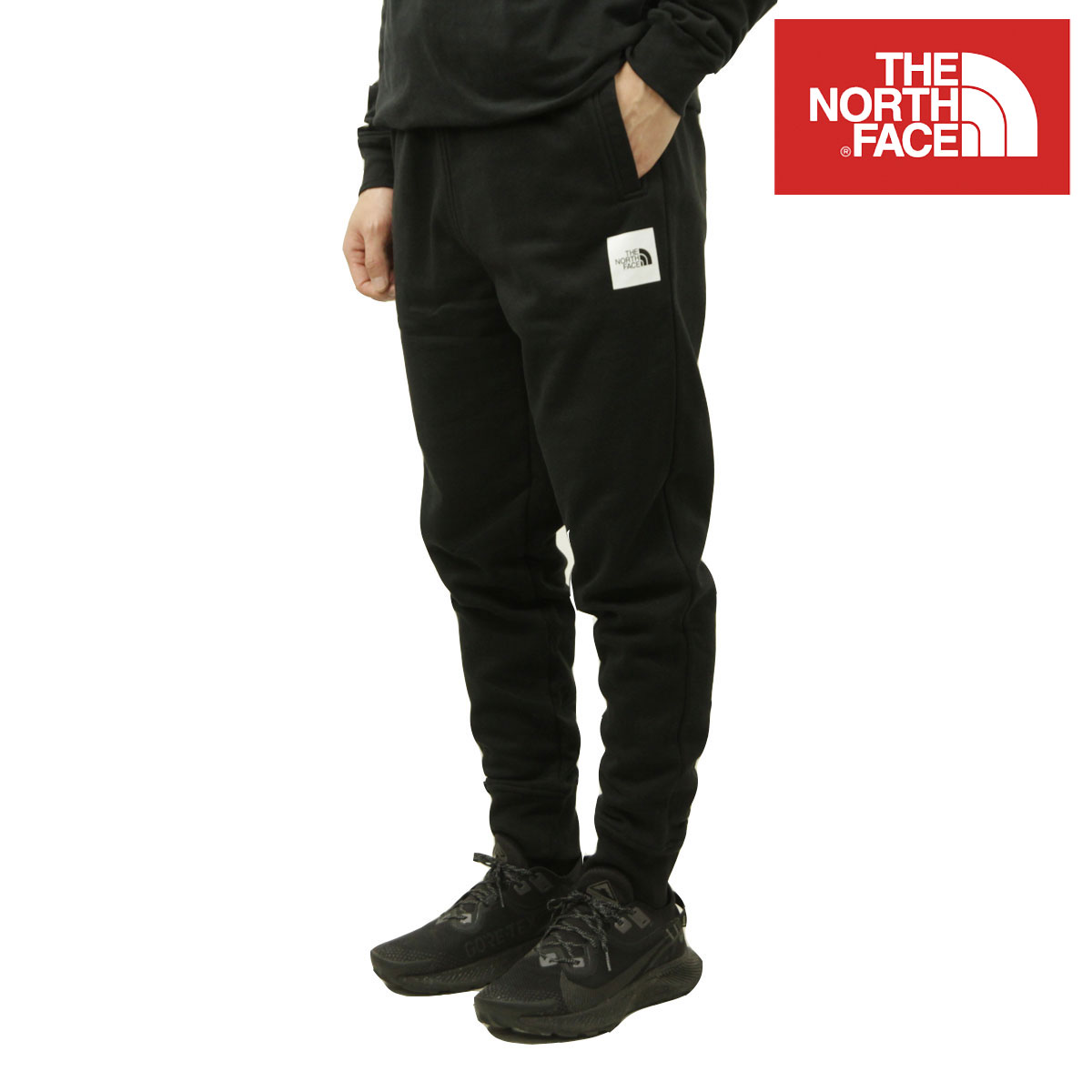 楽天ブランド品セレクトショップ MIXONノースフェイス メンズ ジョガーパンツ 正規品 THE NORTH FACE ボトムス スウェットパンツ 海外限定 NSE BOX JOGGER PANTS NF0A7UOA KY4 TNF BLACK / TNF WHITE