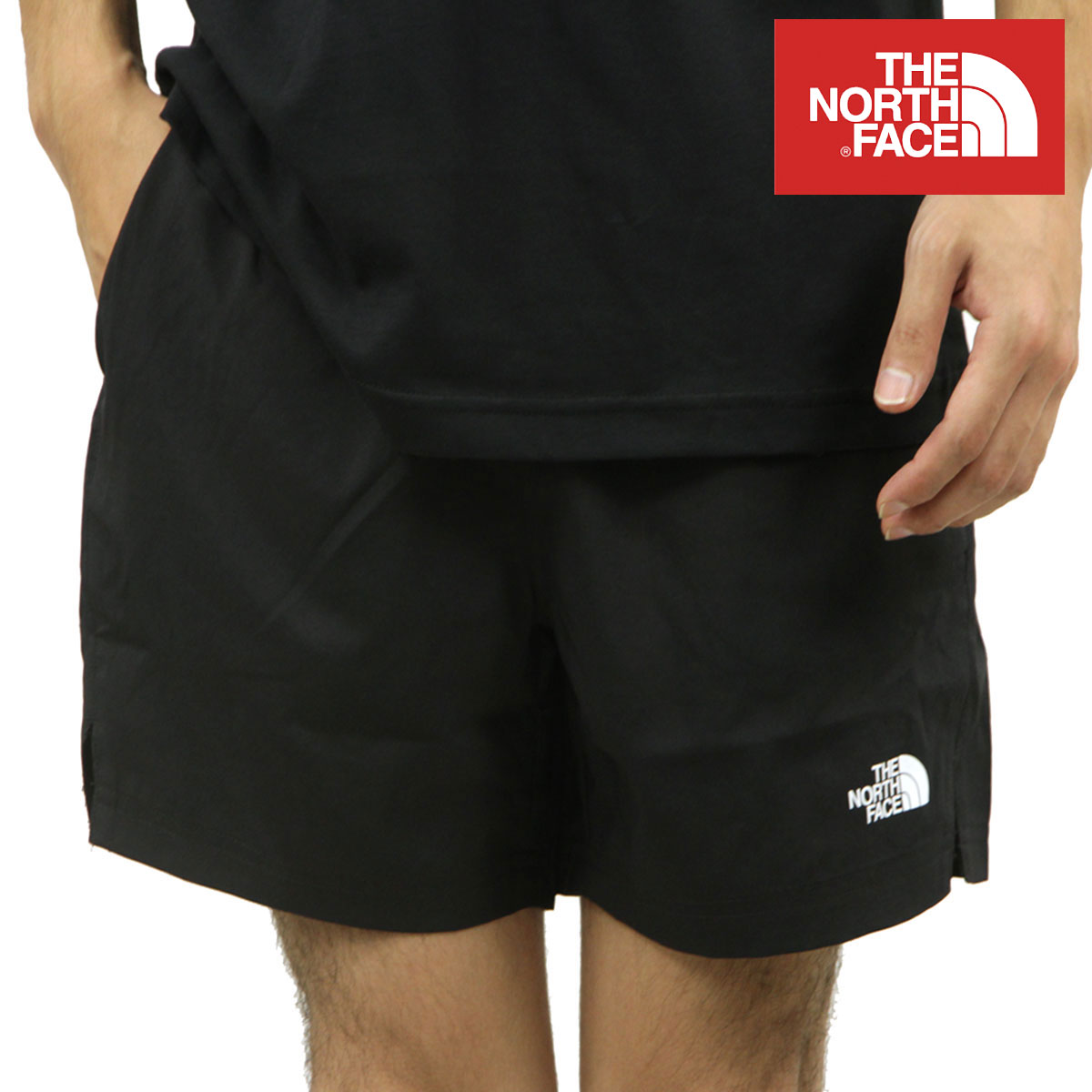 乐天商城 - ノースフェイス メンズ ショートパンツ 正規品 THE NORTH FACE ボトムス ハーフパンツ 海外限定 M 24/7 5'' SHORTS SHORT PANTS NF0A882D 4H0 TNF BLACK-NPF