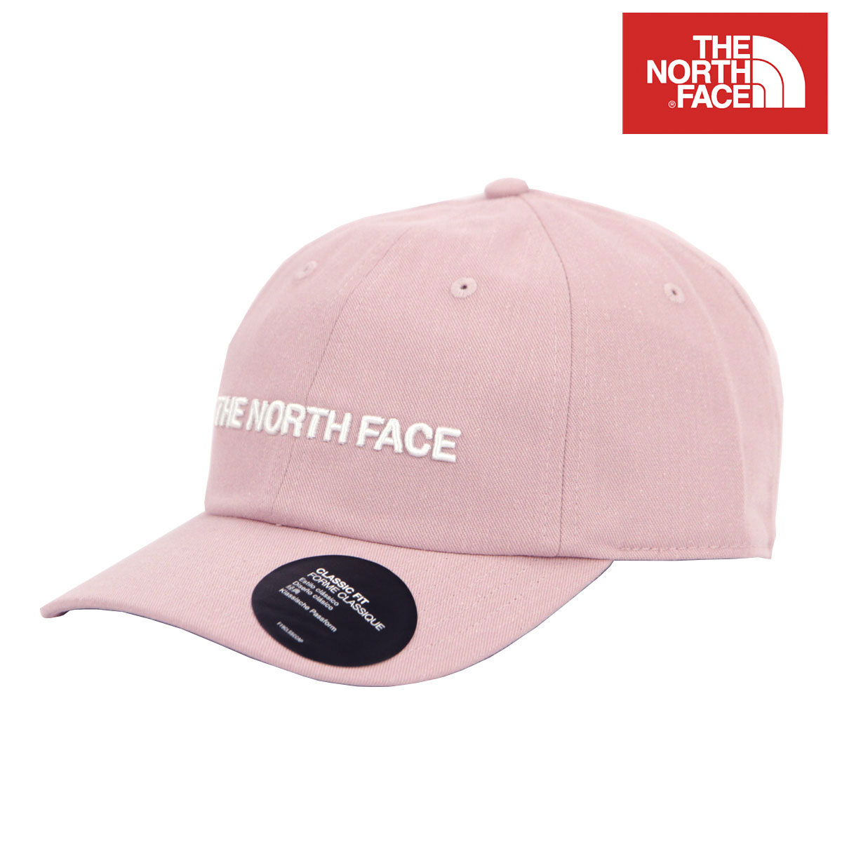 乐天商城 - ノースフェイス メンズ レディース キャップ 正規品 THE NORTH FACE 帽子 ベースボールキャップ 海外限定 ROOMY NORM HAT METAL PINK-HORIZONTAL LOGO NF0A7WHP NIB