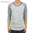 k[fB[W[Y Nudie Jeans K̔X Y TVc Quarter Sleeve Tee WHITE-BLUE D15S25