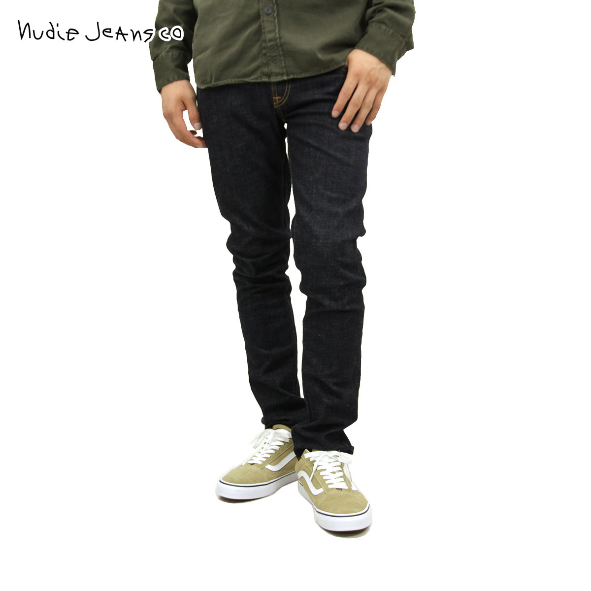 ヌーディージーンズ ジーンズ メンズ 正規販売店 Nudie Jeans ジーパン Long John Org. Twill Rinsed 035 1112870 D15S25 父の日 プレゼント ラッピング