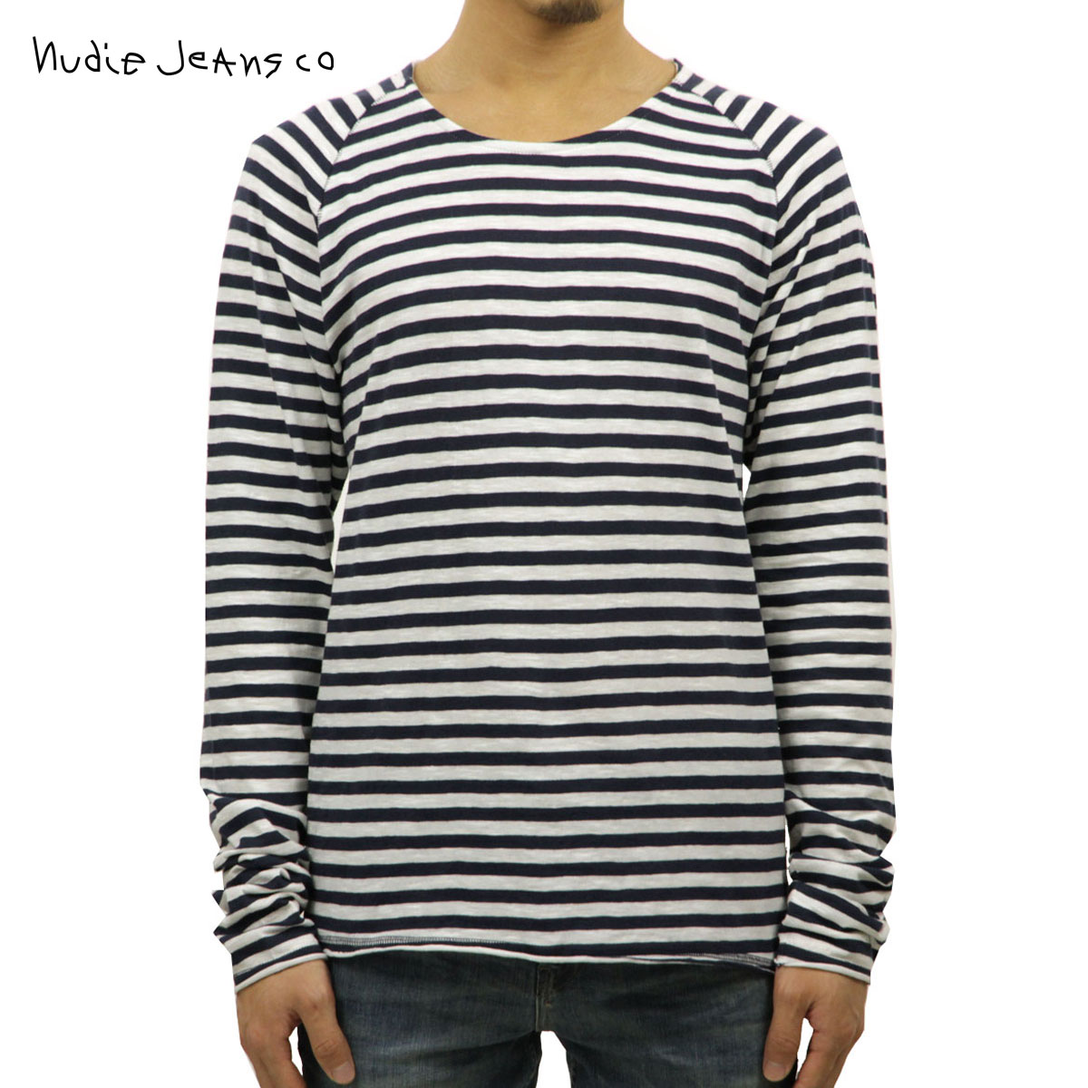 ヌーディージーンズ ロンT メンズ 正規販売店 Nudie Jeans 長袖Tシャツ Otto Raglan Sleeve 131338 4015 W クリスマス プレゼント ラッピング